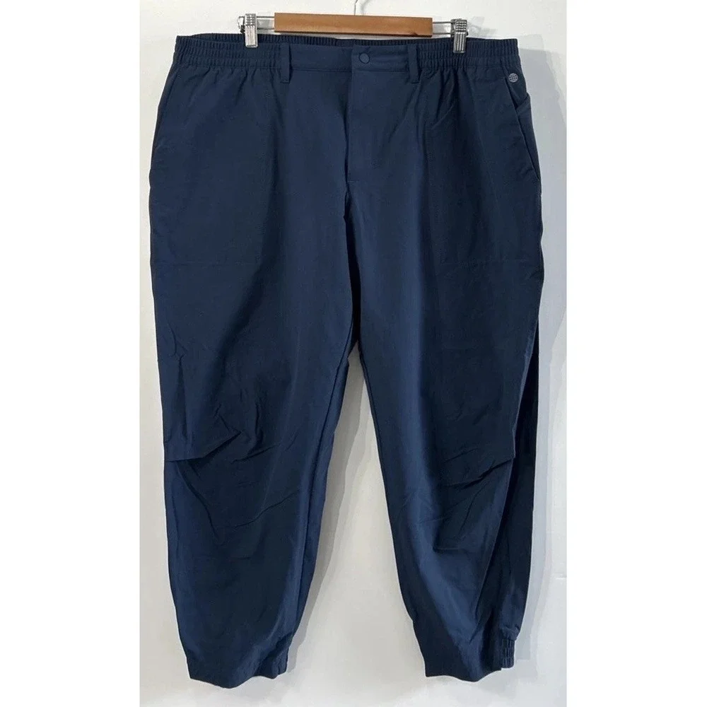 Adidas Men's Golf Go To Commuter Pants Joggers Navy Sz 40 HA6227 Lightweight